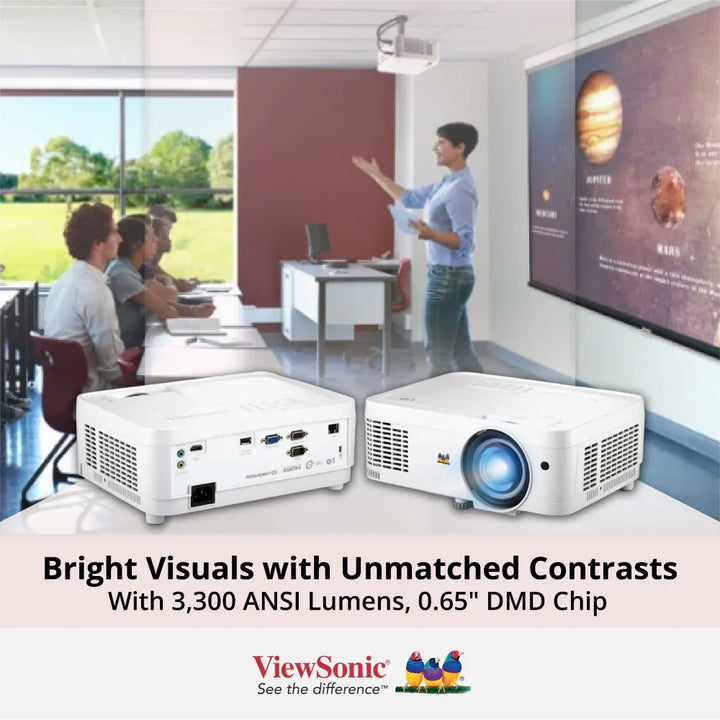 ViewSonic LSD300W-ST 3,300 ANSI Lumens WXGA Short Throw LED Projector - ViewSonic Store