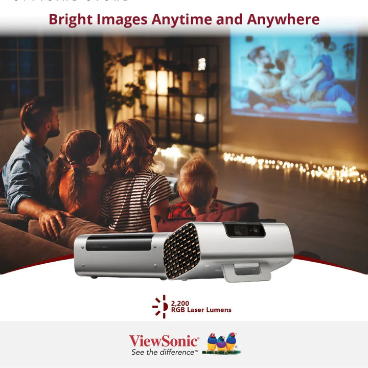 ViewSonic M10 Portable RGB Laser Smart Projector with Harman Kardon Speaker - ViewSonic Store
