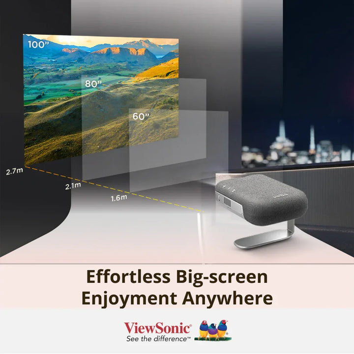 Viewsonic M1X Smart LED Portable Projector with Harman Kardon Speakers - ViewSonic Store