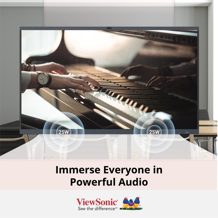 ViewSonic 86" ViewBoard® IN8621C-1C Enterprise Device Licensing Agreement (EDLA) Certified 4K Interactive Display