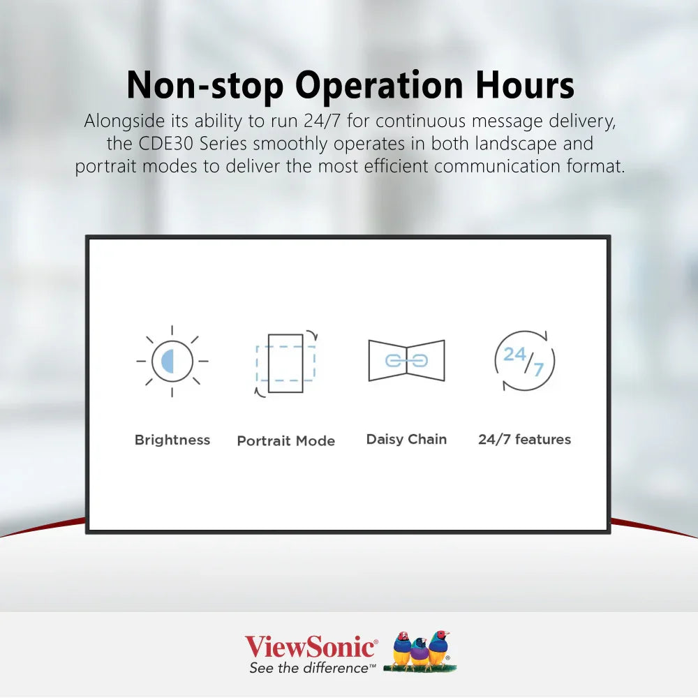 ViewSonic 65" CDE6530 Commercial Display 4K 3840 x 2160 - ViewSonic Store