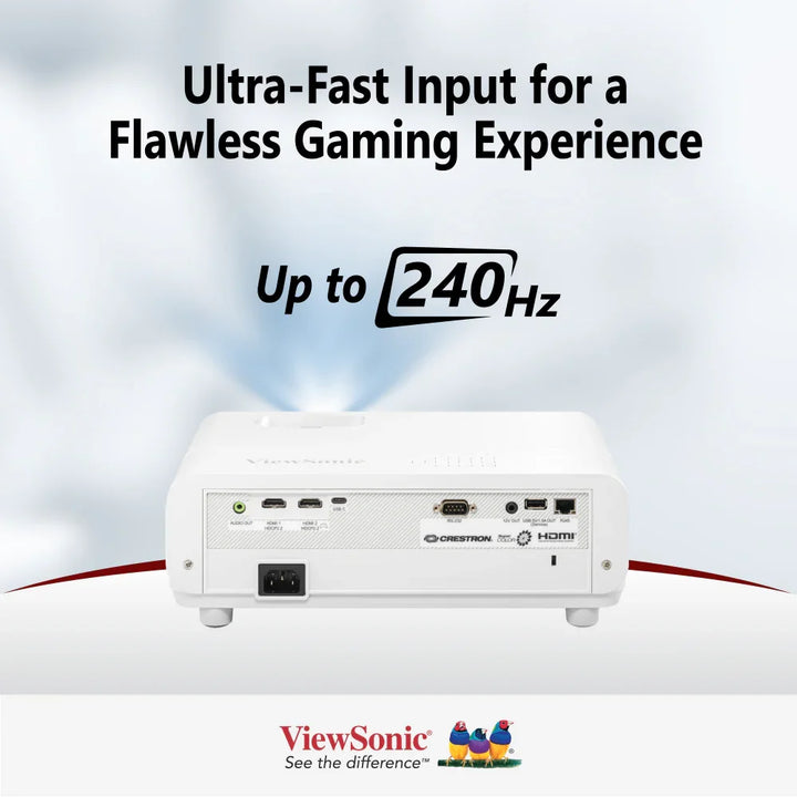 ViewSonic PX749-4K 4,000 ANSI Lumens 4.2ms 240Hz USB-C 4K Home Projector Designed for Xbox - ViewSonic Store