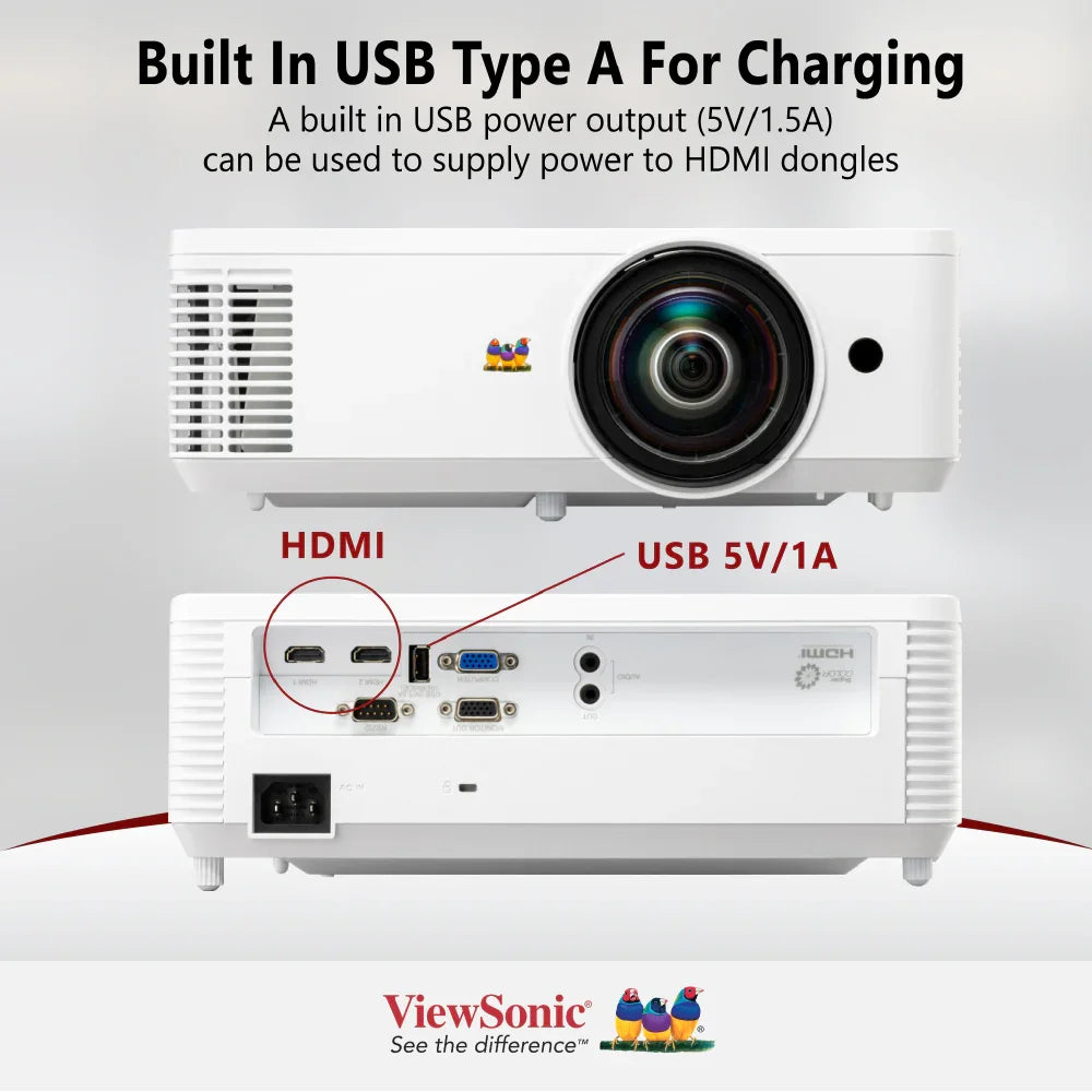 ViewSonic PS502X 4,000 ANSI Lumens XGA Short Throw Business & Education Projector - ViewSonic Store