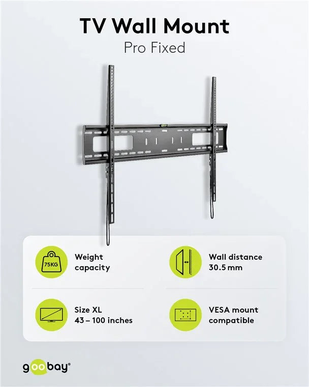 TV Wall Mount Pro Fixed XL (43-100 Inch) - ViewSonic Store
