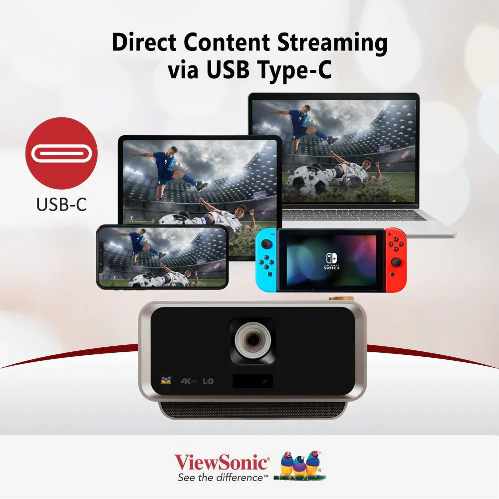 ViewSonic X11-4KP 4K HDR Short Throw Smart Portable LED Projector - ViewSonic Store