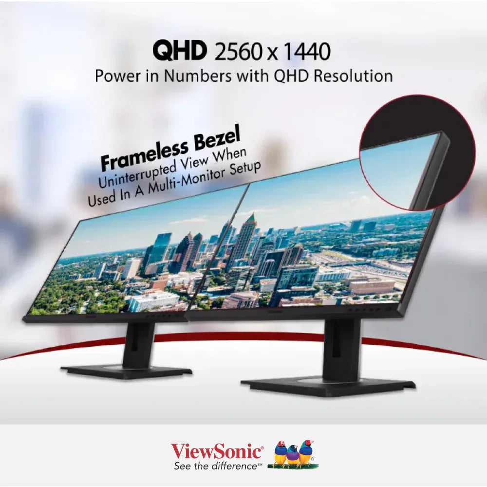 ViewSonic VG2756-2K QHD Docking Monitor - ViewSonic Store