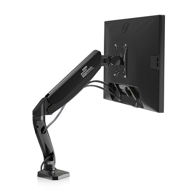 17-32 inch TV/Monitor stand full motion Gas Strut Single arm Desktop FlexiMount, VESA compliant 75×75, 100×100 mm, loading 6-9 KG per arm