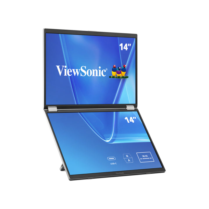 ViewSonic VG1457 14" WUXGA FHD+ Dual Screen Portable Monitor
