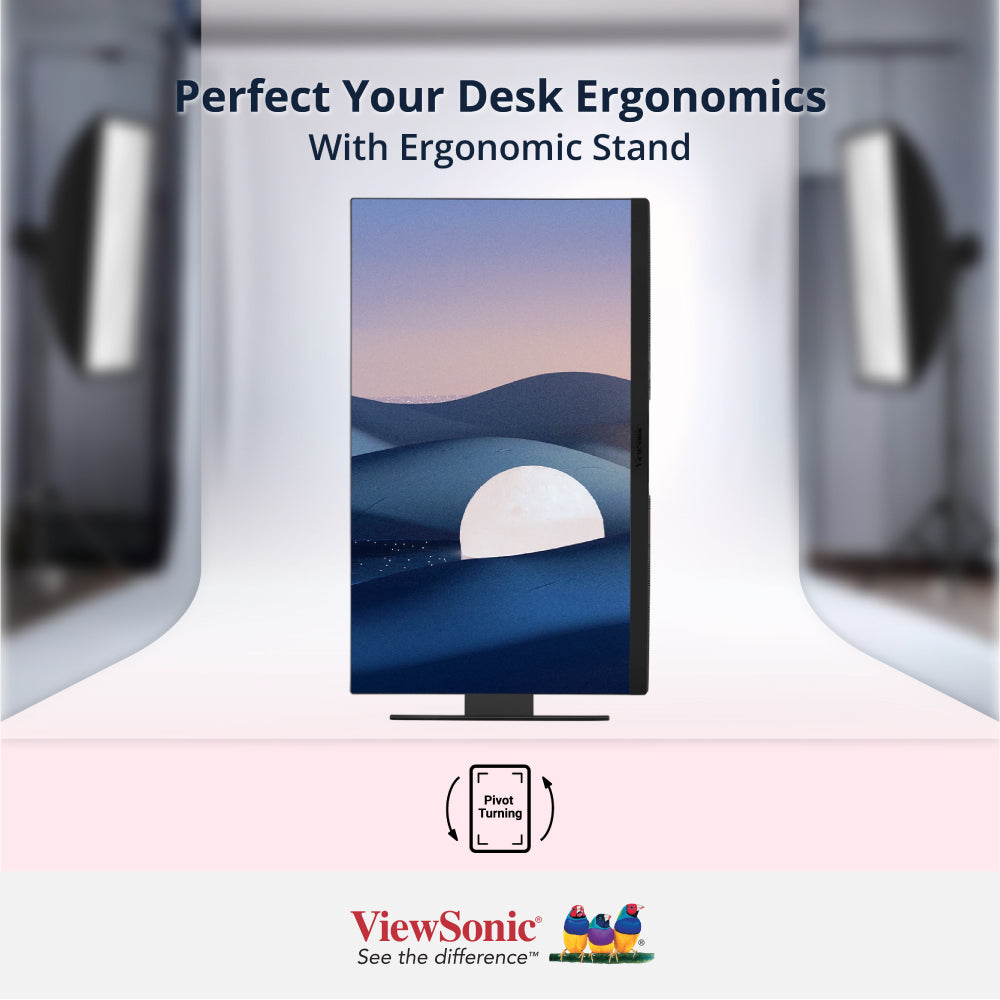 ViewSonic VP2788-5K 27" 5K Mac Compatible Monitor with 100W Thunderbolt 4