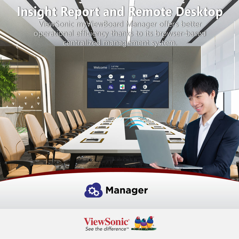 ViewSonic CDE8630 86" 4K Presentation Display