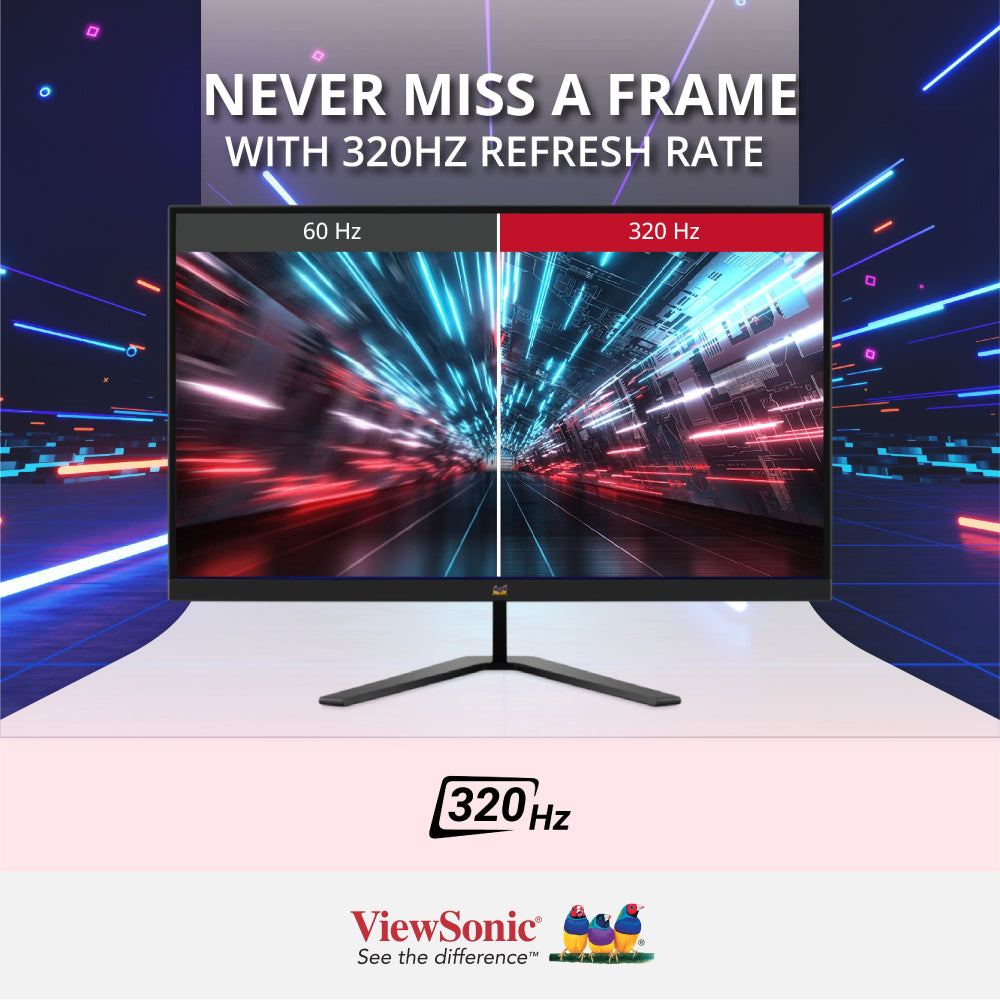 ViewSonic VX2766-2K-PRO-9 27” 320Hz 2K QHD Gaming Monitor