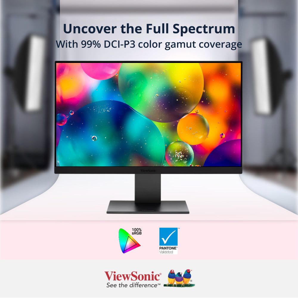 ViewSonic VP2788-5K 27" 5K Mac Compatible Monitor with 100W Thunderbolt 4