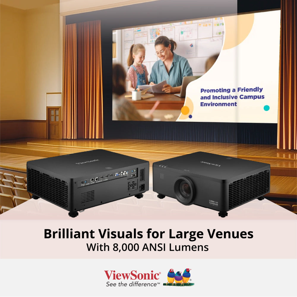 ViewSonic LS951WU 8,000 ANSI Lumens Short Throw WUXGA Laser Installation Projector