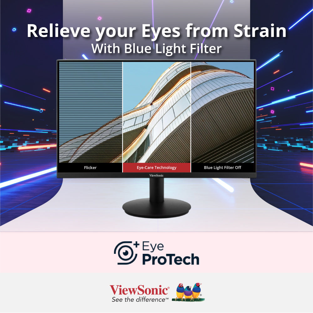 ViewSonic VA24G1-H 24" Full HD 144Hz Monitor with Fast 1ms Response Time