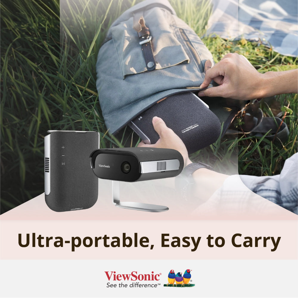 ViewSonic M1 Max 1080p Smart LED Portable Projector with Built-in Google TV
