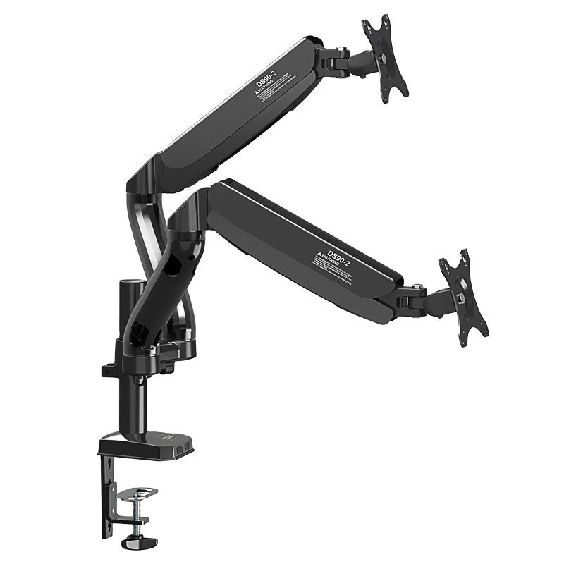 17-32 inch TV/Monitor stand full motion Gas Strut Dual arm Desktop FlexiMount, VESA compliant 75×75, 100×100 mm, loading 6-9 KG per arm