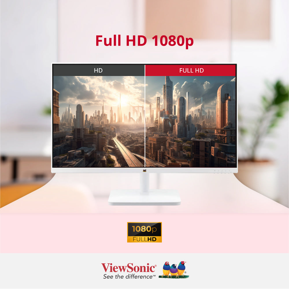 ViewSonic VA2732-MH-W 27” Full HD Monitor with Built-in speakers