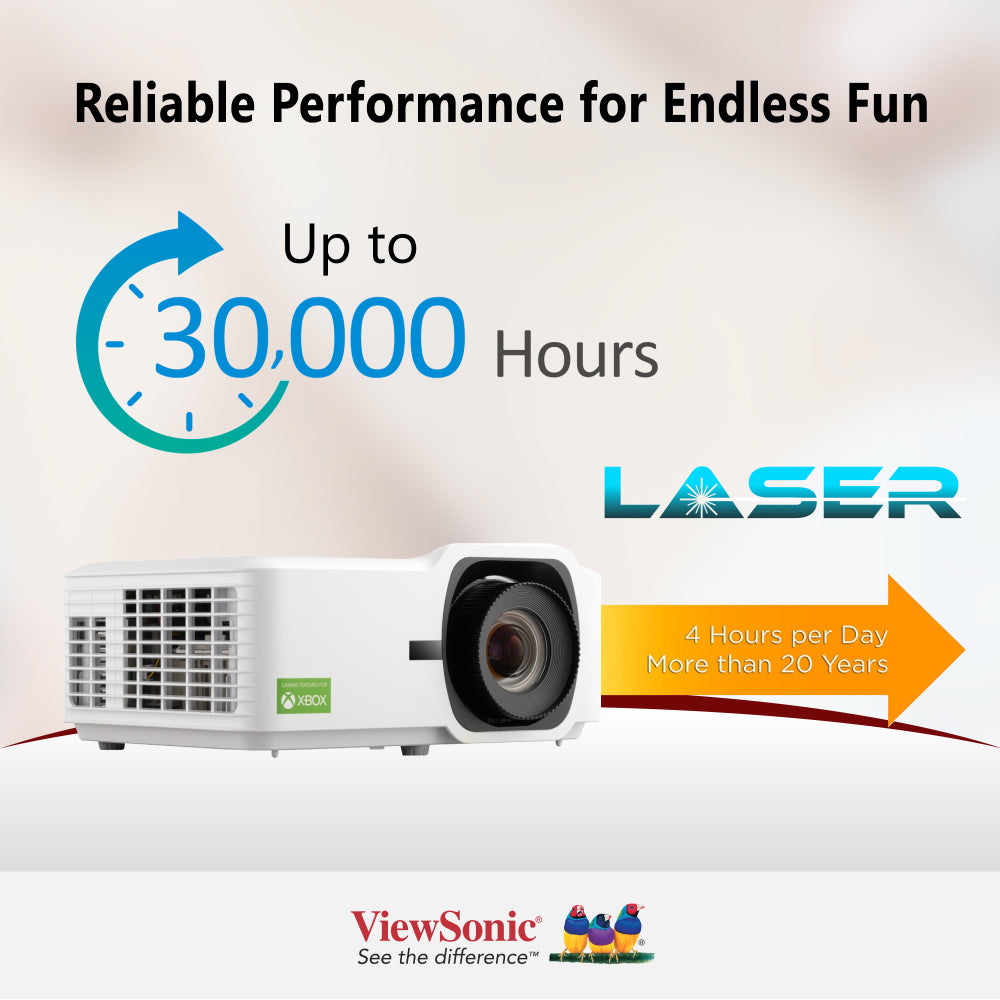 ViewSonic LX700-4K 3,500 ANSI Lumens 4K Laser Home Projector