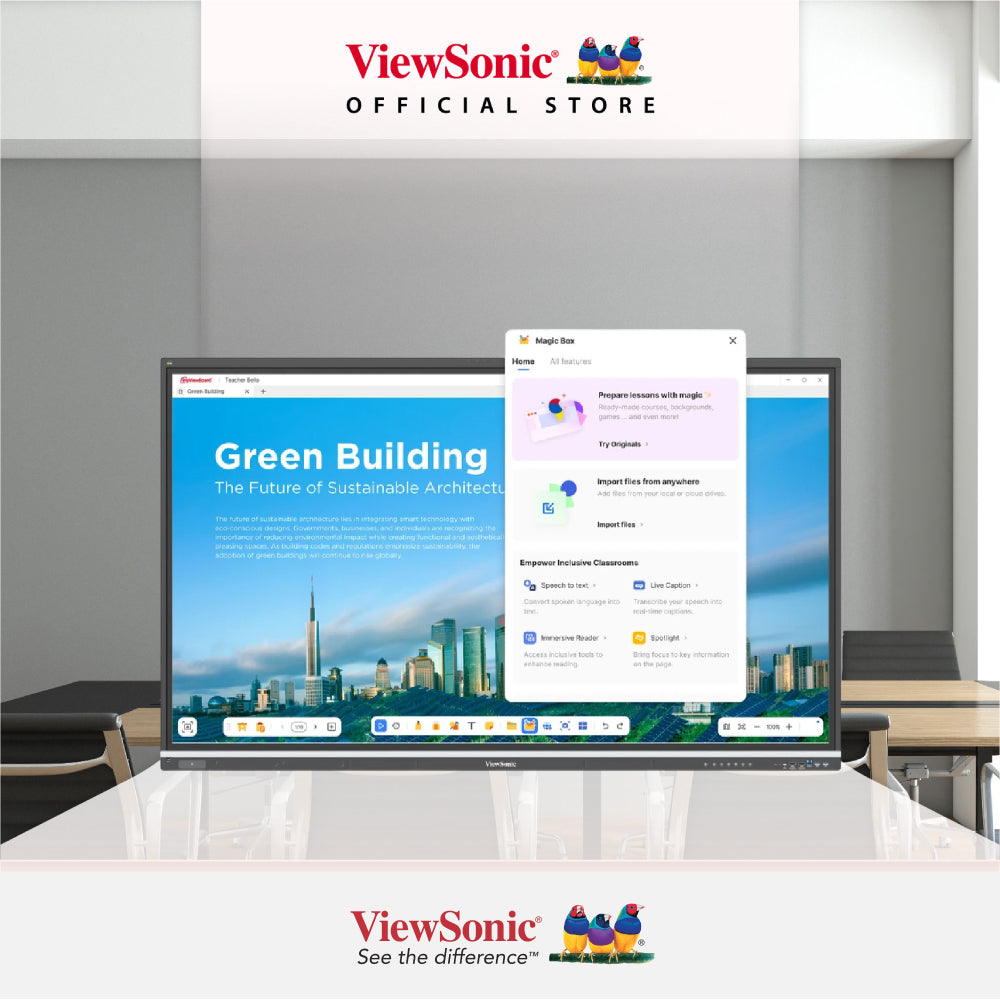 ViewSonic 55" ViewBoard® IFP5551 Enterprise Device Licensing Agreement (EDLA) 4K Interactive Display