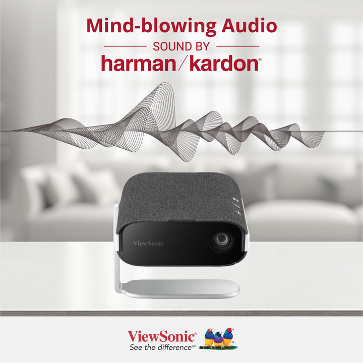 Viewsonic M1X Smart LED Portable Projector with Harman Kardon Speakers