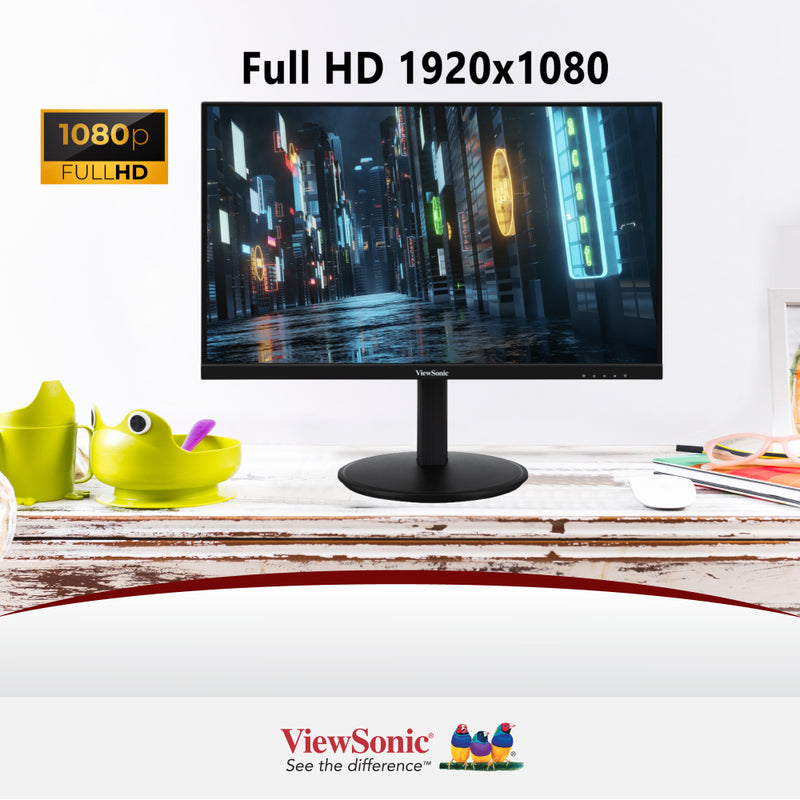 ViewSonic VG2409-MHU 24” Full HD USB-C Monitor with Dual Speakers
