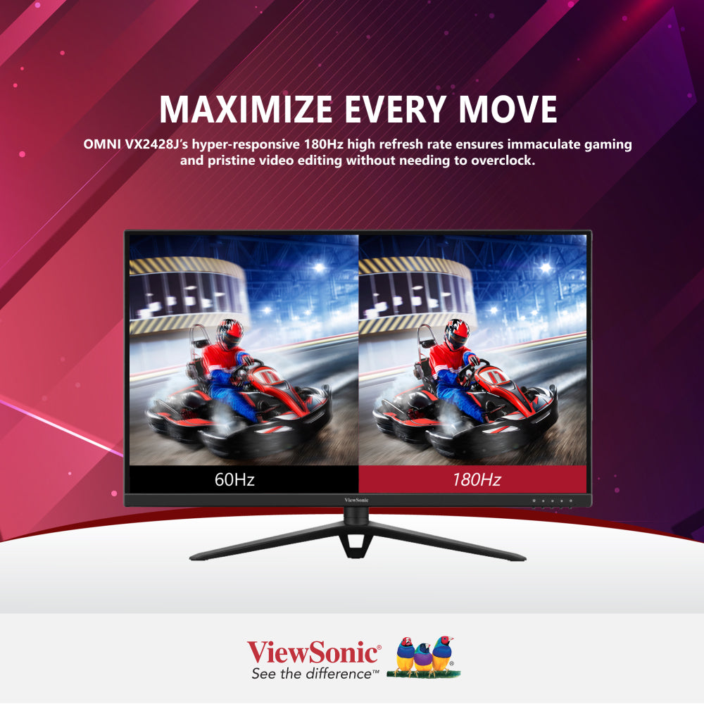 ViewSonic VX2428J 24” 180Hz Fast IPS Gaming Monitor