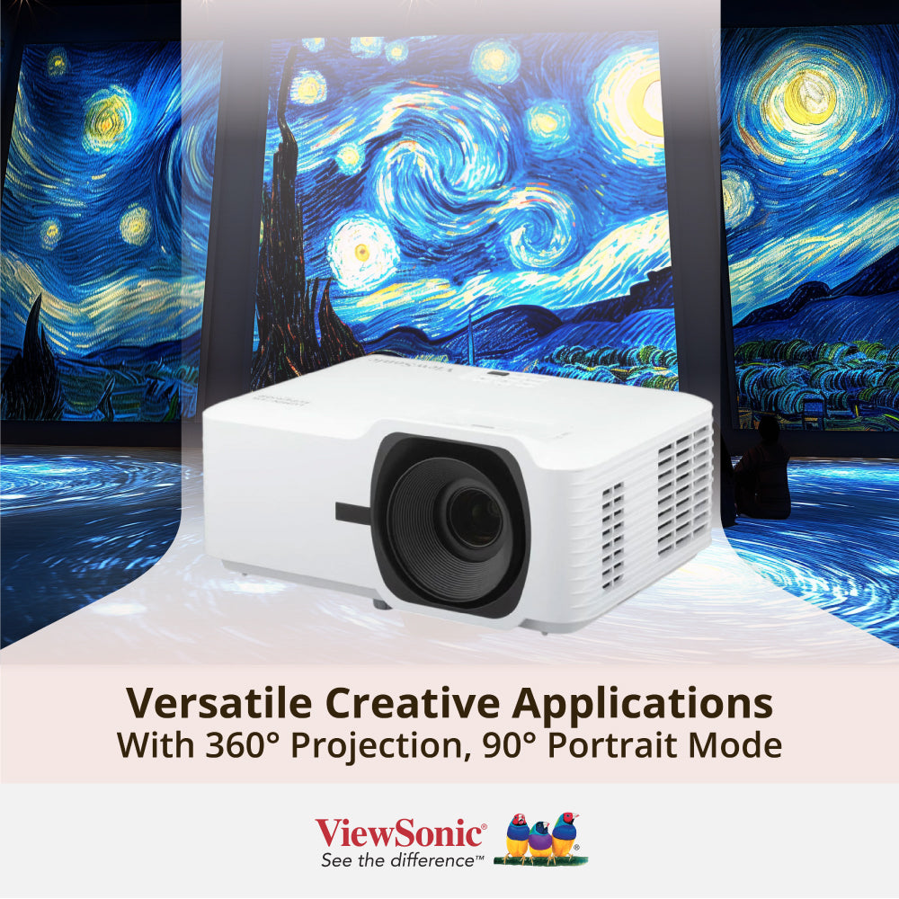 ViewSonic LSD400W 4,000 ANSI Lumens WXGA Short Throw Laser Projector
