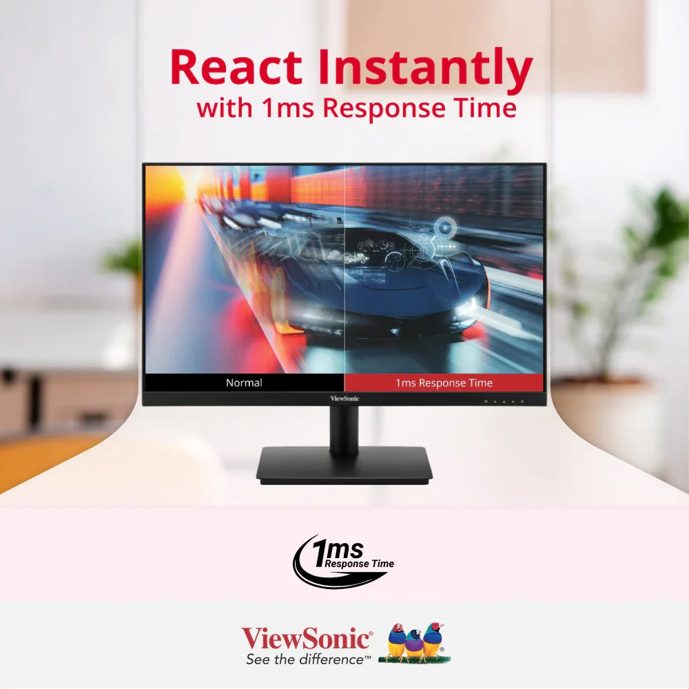 ViewSonic VA240A-H 24” Full HD Monitor 100Hz Fast 1ms Response Time