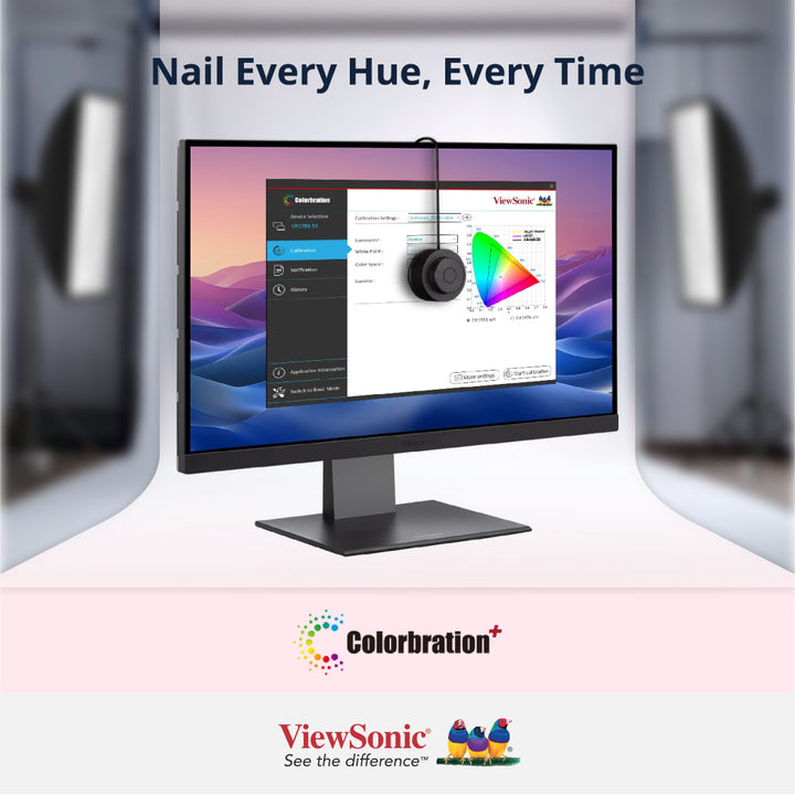 ViewSonic VP2788-5K 27" 5K Mac Compatible Monitor with 100W Thunderbolt 4