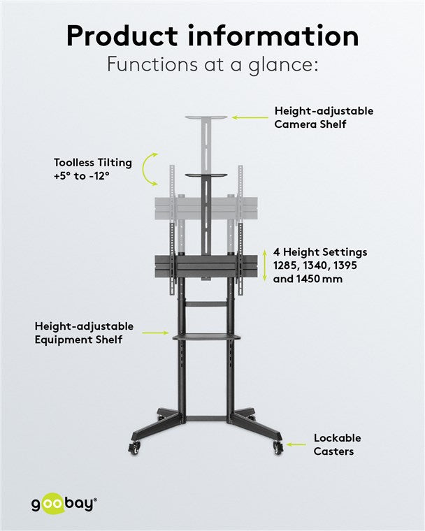 GOOBAY TV Presentation Stand Pro L (37-70 Inch)