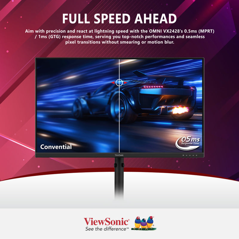 ViewSonic VX2428 24” 180Hz Fast IPS Gaming Monitor