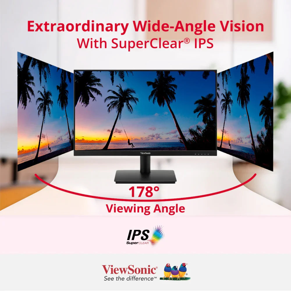 ViewSonic VA240A-H 24” Full HD Monitor 100Hz Fast 1ms Response Time