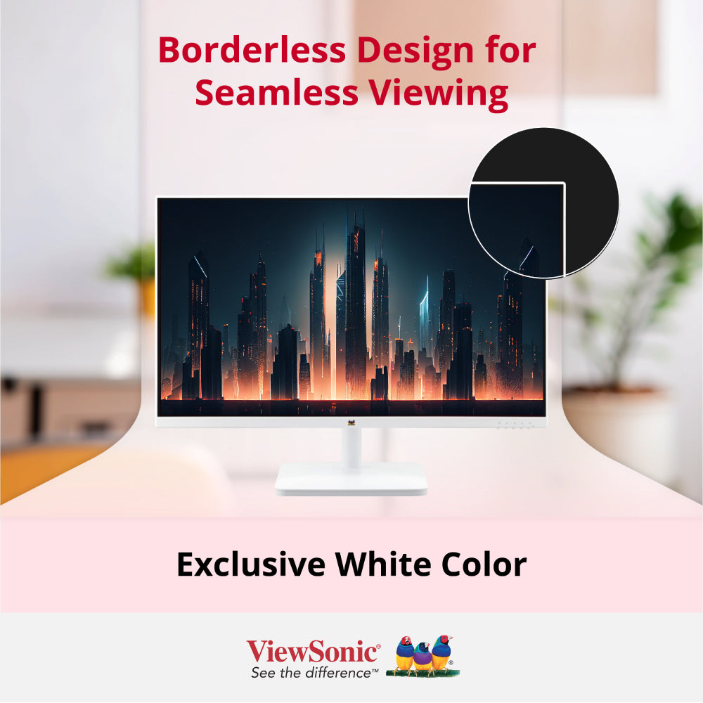 ViewSonic VA2732-MH-W 27” Full HD Monitor with Built-in speakers