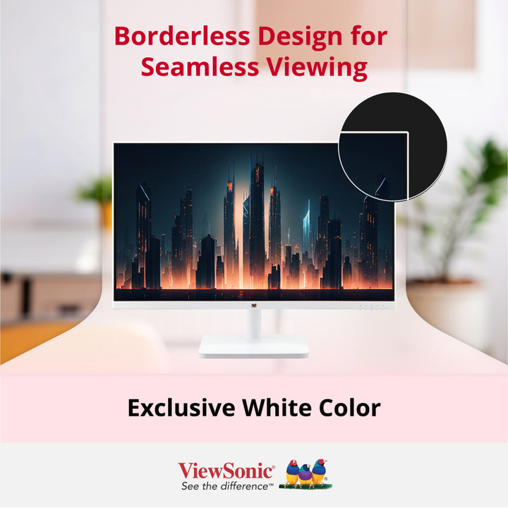 ViewSonic VA2732-MH-W 27” Full HD Monitor with Built-in speakers