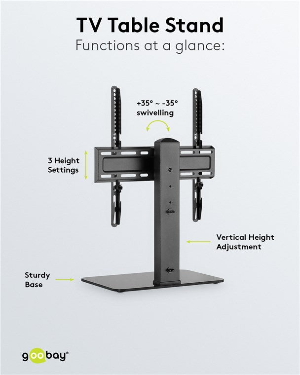 GOOBAY Tabletop TV Stand Basic Fix (32 - 55 inch)