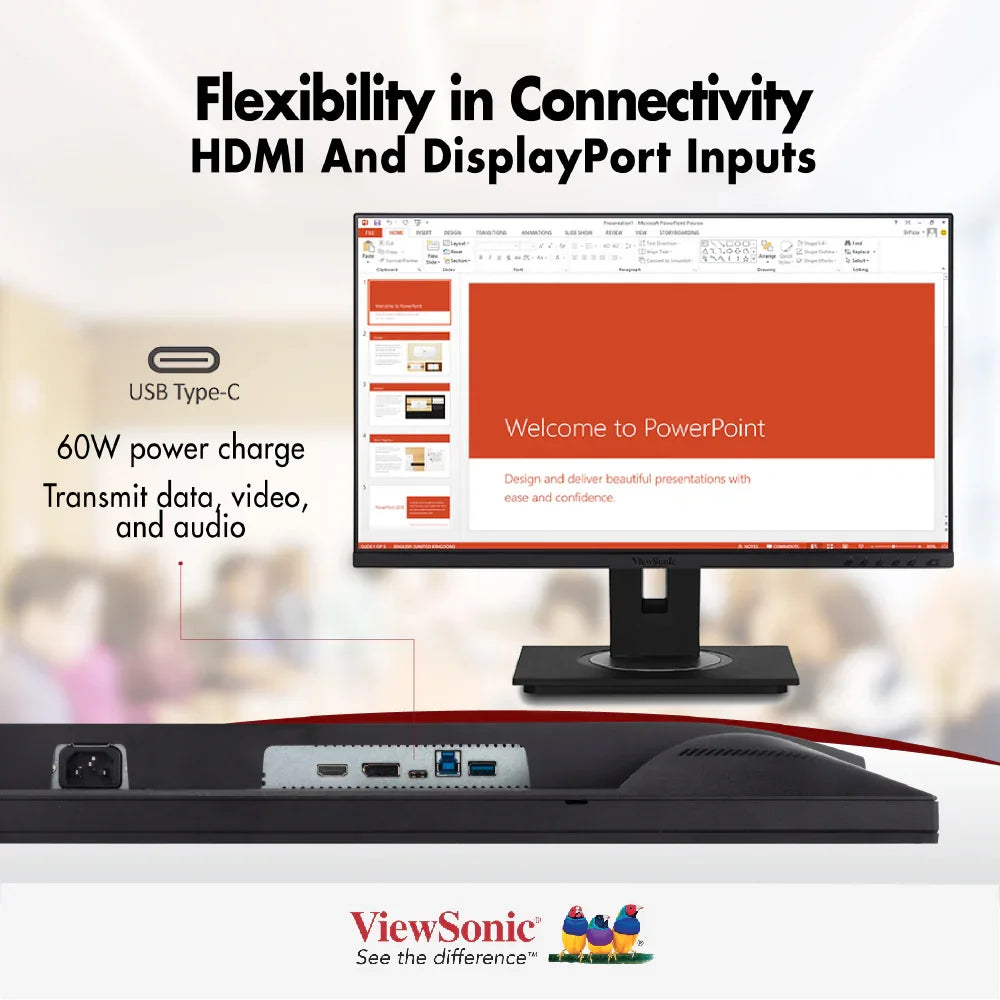 ViewSonic VG2756-2K QHD Docking Monitor - ViewSonic Store