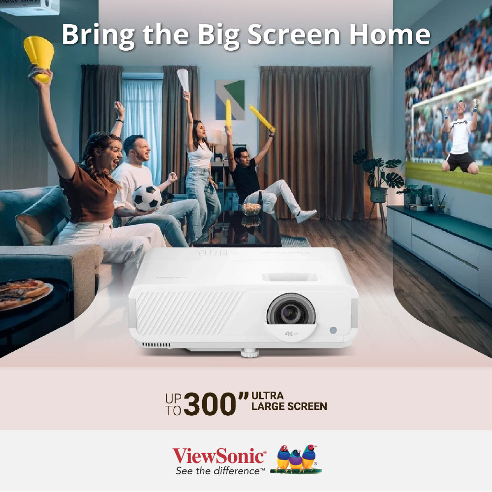 ViewSonic LX720-4K 3,500 ANSI Lumens 4K Smart Laser Home Projector