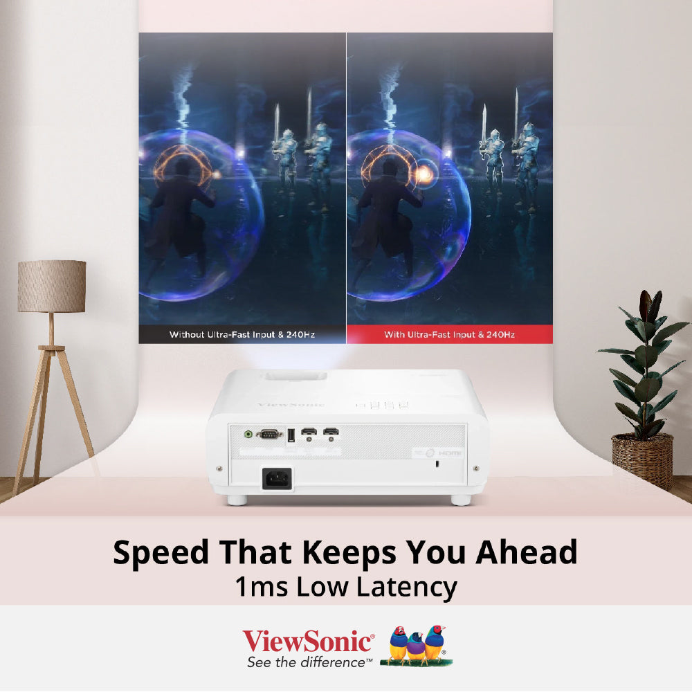 ViewSonic LX720-4K 3,500 ANSI Lumens 4K Smart Laser Home Projector