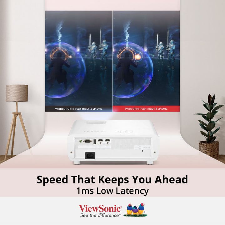 ViewSonic LX720-4K 3,500 ANSI Lumens 4K Smart Laser Home Projector