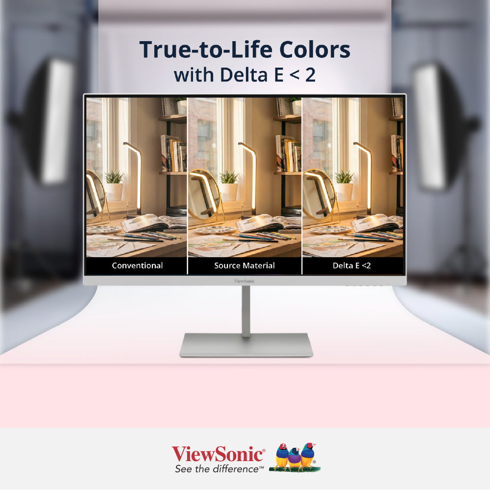 VIEWSONIC VP2766-2K-W 27" 120Hz 2K QHD Pantone Validated Monitor with USB-C