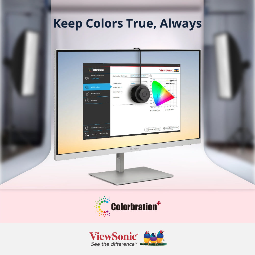 VIEWSONIC VP2766-2K-W 27" 120Hz 2K QHD Pantone Validated Monitor with USB-C
