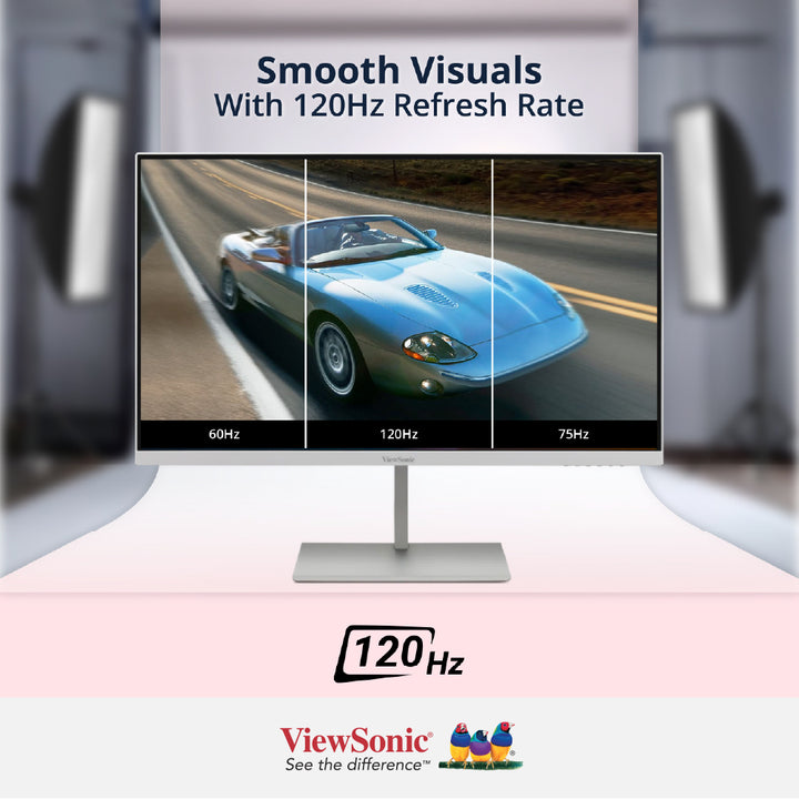 VIEWSONIC VP2766-2K-W 27" 120Hz 2K QHD Pantone Validated Monitor with USB-C