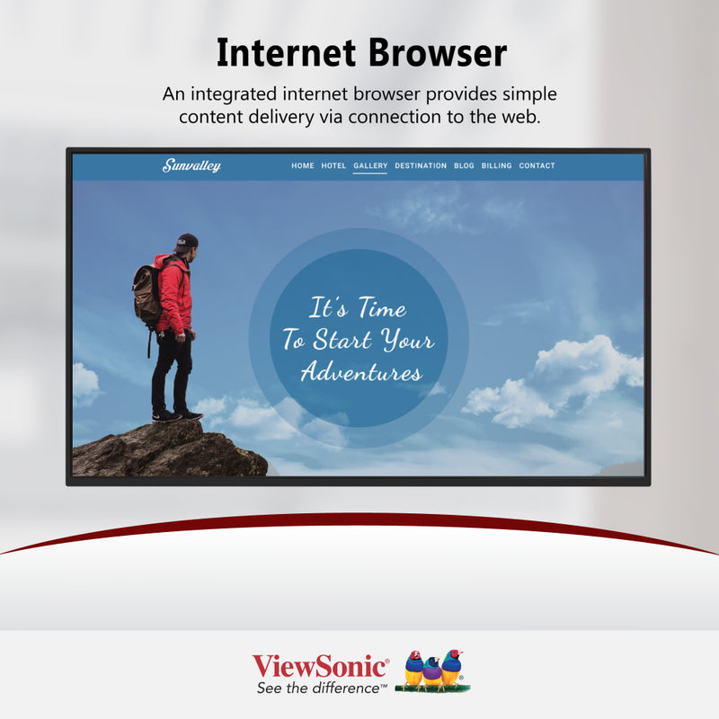 ViewSonic CDM5500R 55" 24/7 Conference Room Display 1920 x 1080 450 cd/m2