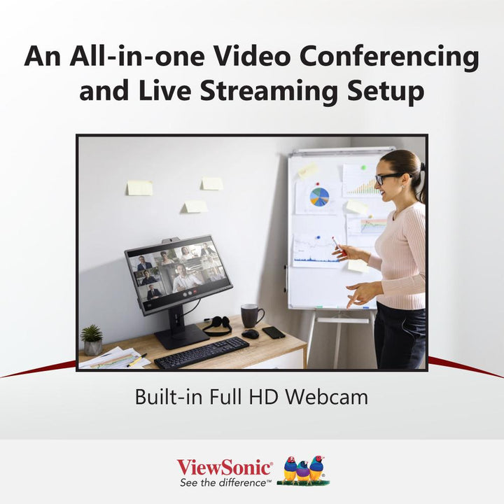 ViewSonic VG2440V 24" IPS Video Conferencing Monitor - 1920 x 1080