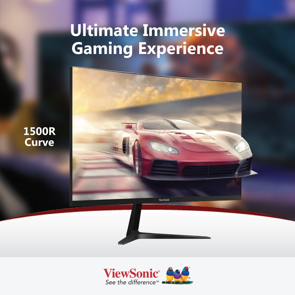 ViewSonic VX2718-2KPC-MHD 27” 165Hz QHD Curved Gaming Monitor - 2560 x 1440