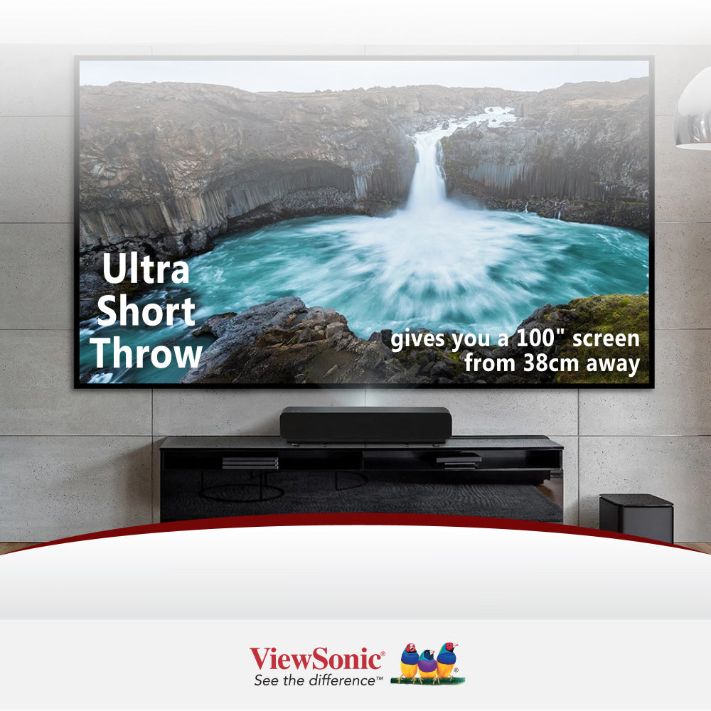 ViewSonic X1000-4K+ 4K UHD Ultra Short Throw LED Projector 3840 x 2160