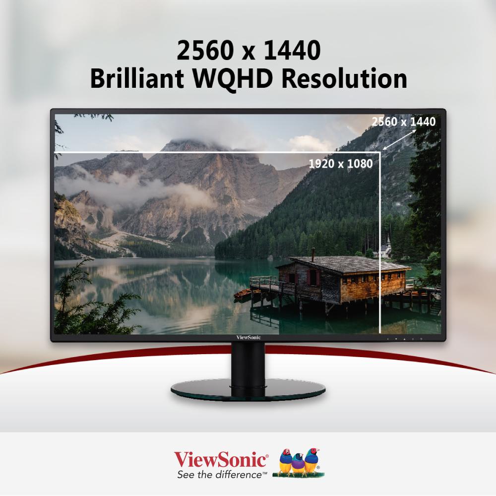 ViewSonic VA2719-2K-SMHD 27" Home-Office Monitor 2560 x 1440, HDMI/DP