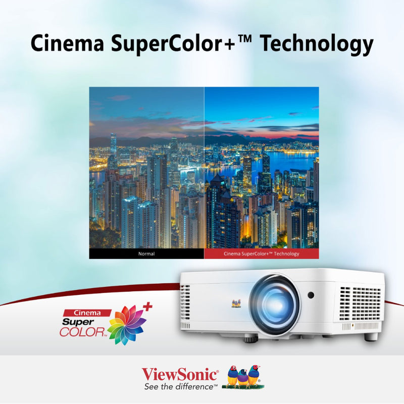 ViewSonic LS550WHE WXGA 3000 ANSI Lumen Short Throw LED Projector