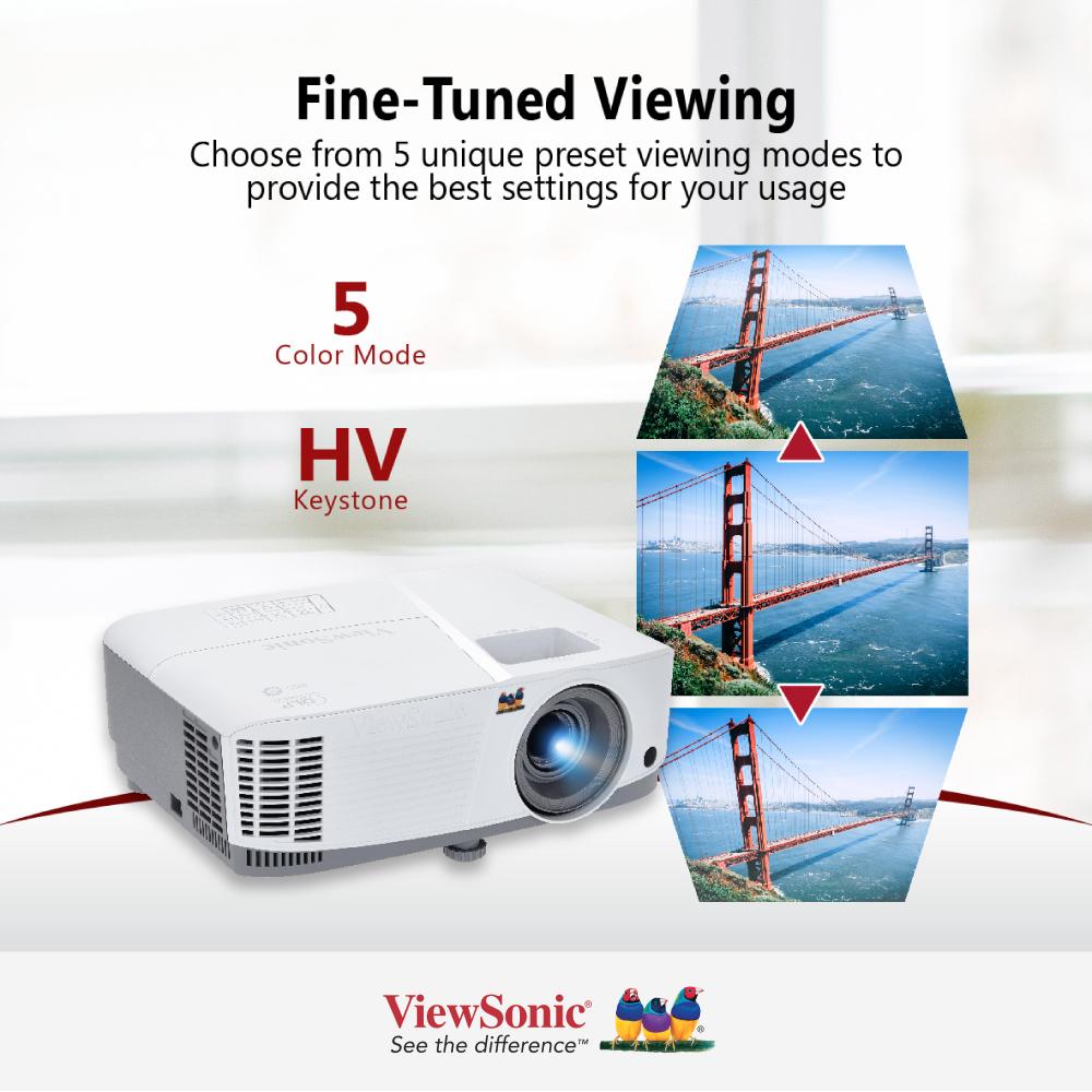 ViewSonic PA503W 3800 Lumens WXGA Business Projector - 1280 x 800
