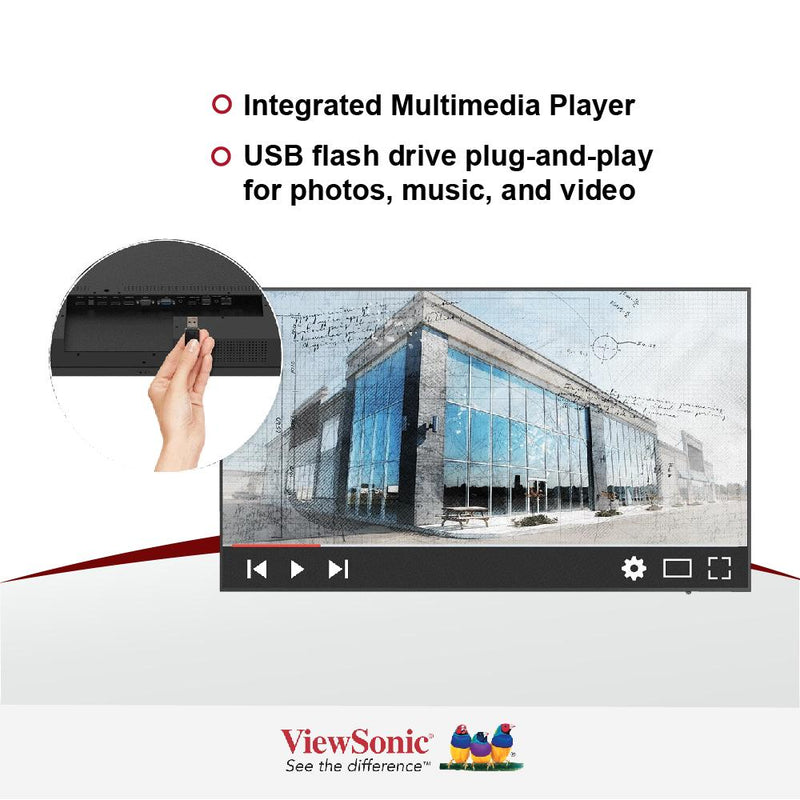 ViewSonic CDE5520 55" 4K Ultra HD Conference Room Display 3840 x 2160